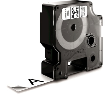 Dymo D1 -Durable Labels - Black on White - 19mm x 5.5m