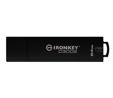 Kingston IronKey D300 Serialized Standard 64GB Zwart