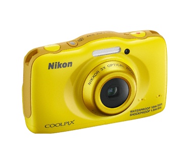 Nikon Coolpix S32 + Rugzak Geel