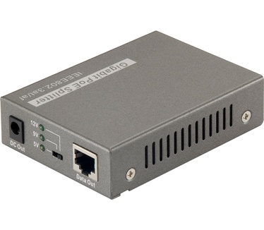 LevelOne Gigabit PoE Splitter, 802.3at/af PoE, 5-12V DC Output