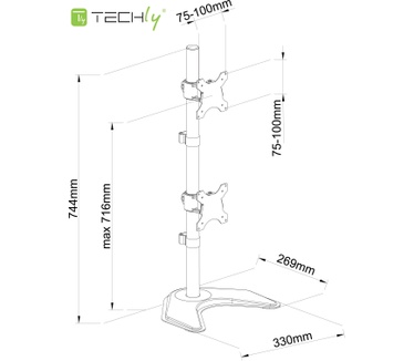 Techly ICA-LCD 2520V