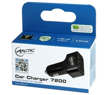 Arctic Car Charger 7200 - 3-Port USB Car Charger