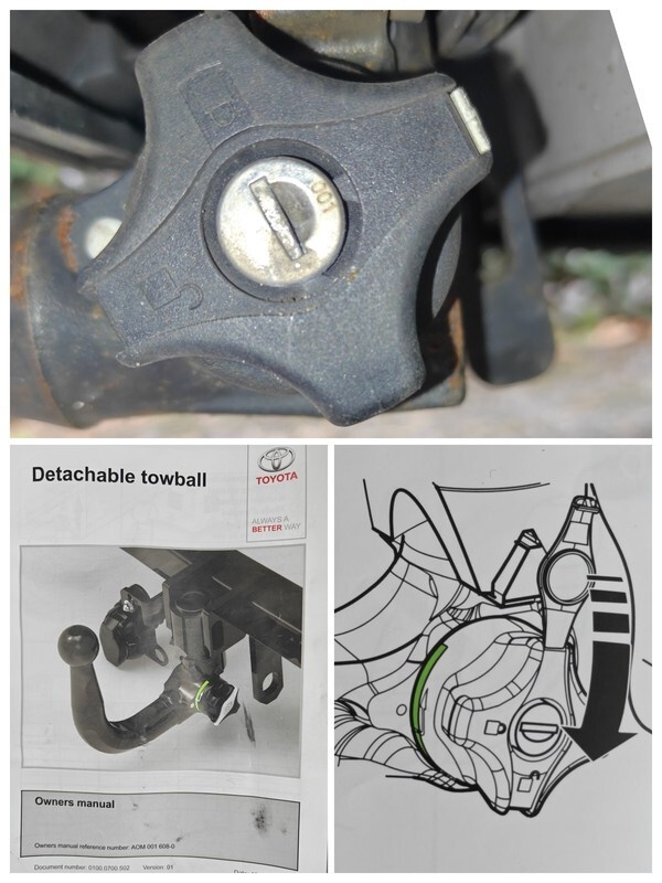 Afdekklepje voor slot afneembare trekhaak Toyota / Oris