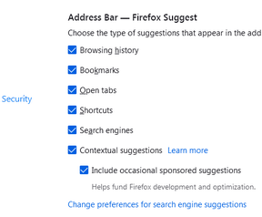 FireFox Suggest