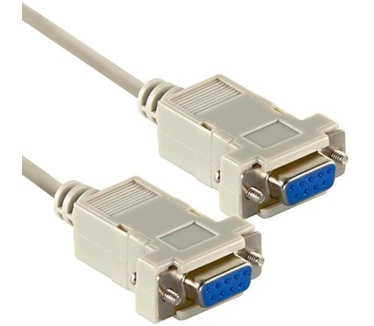 Allteq Nullmodem datakabel - 2 meter Grijs