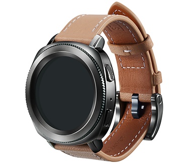 Samsung Gear Sport Lederen-Armband - Beige