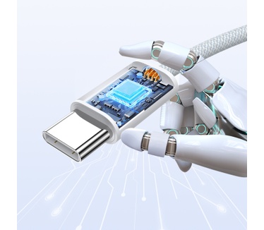 DUDAO L6C USB-C to 60W PD 2m hvid - Digital/Daten