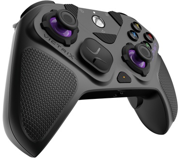 Turtle Beach Victrix Gambit Prime bedrade gamecontroller voor XBOX & PC - Grijs, XBOX Series X|S, XBOX One, 12 verwisselbare delen, 4 toewijsbare knoppen, 5-traps ‘clutch’-hairtriggers, audiocontrole