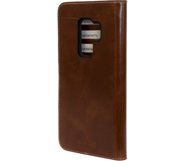 Mobiparts Excellent Wallet Case Samsung Galaxy S9 Plus Oaked Cognac