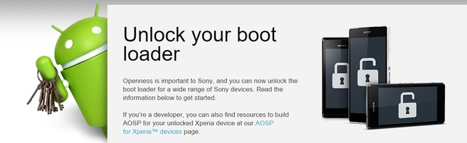 Sony unlock bootloader