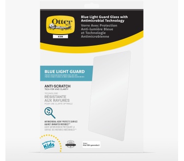 Otterbox OtterBox Kids Blue Light Alpha Glass-screenprotector voor iPad 10th gen, gehard glas, x2 krasbescherming, antimicrobiële bescherming