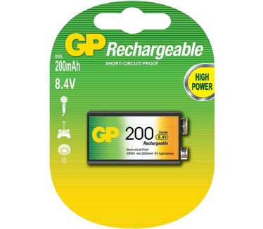 GP Rechargeable 9V 200 mAh