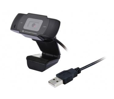Conceptronic Webcam AMDIS 720P HD - zwart