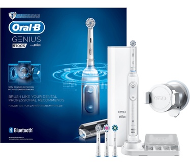 Oral-B Genius 9100S White Elektrische Tandenborstel Powered By Braun