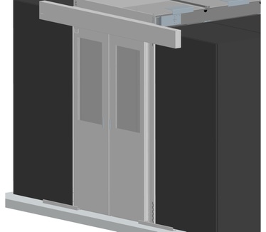 Emerson Dcc containment sliding door, for aisle width 1200mm, for rack height 2200mm, including