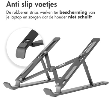 Accezz Verstelbaar en opvouwbare laptop standaard (laag)
