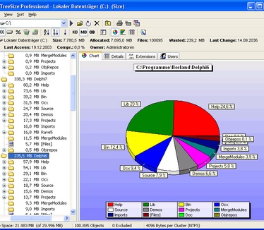 TreeSize Professional screenshot