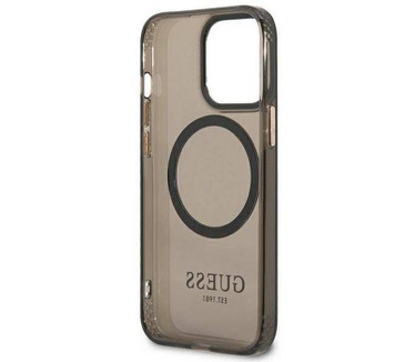 Guess Translucent MagSafe BackCase iPhone 13 Pro Max (6.7") Zwart Zwart