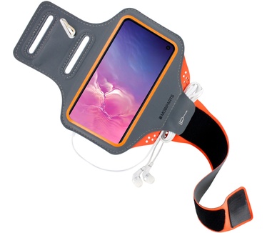 Mobiparts Comfort Fit Sport Armband Samsung Galaxy S10e Neon Orange