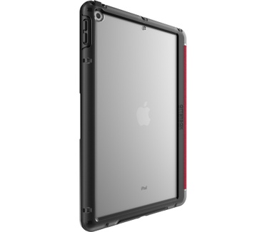 Otterbox OtterBox Symmetry Folio-hoes voor iPad 7th/8th/9th gen, schokbestendig, valbestendig, dunne beschermende folio-hoes, getest volgens militaire standaard, Rood, Geen retailverpakking