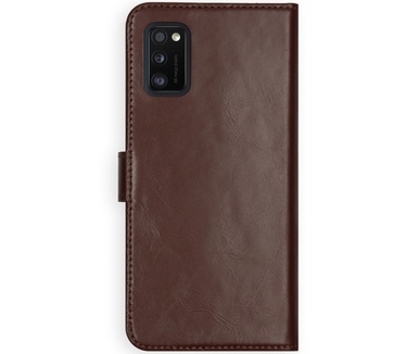 Selencia Echt Lederen Bookcase Samsung Galaxy A41 - Bruin