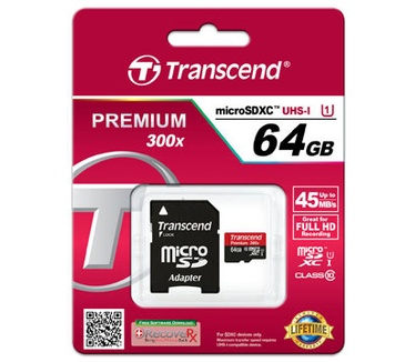 Transcend MicroSDXC Class 10 UHS-I 64GB