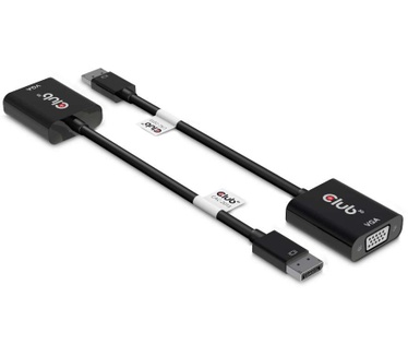 Club 3D DisplayPort™ to VGA Black Active Adapter M/V Zwart