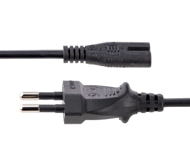 Startech.com 2m Laptop Stroomkabel, EU Plug naar C7, 2.5A 250V, 18AWG, Laptop Vervangkabel, Printer Voedingkabel, Laptop Lader Kabel / Laadkabel, UL-Listed