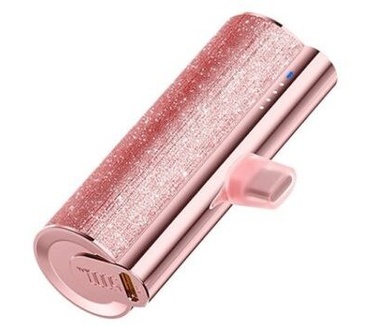 VEGER powerbank 5000 mAh with built-in connector Type C PD QC3.0 2,4A 12W PlugOn (W0573) purple