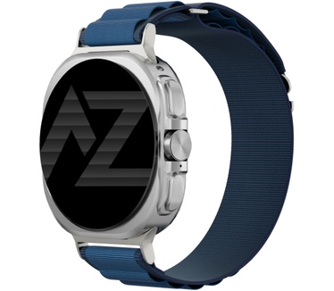 Accezz Nylon Alpine bandje voor de Samsung Galaxy Watch Ultra 2 (2026) / Ultra (2024/2025) - Dark Blue