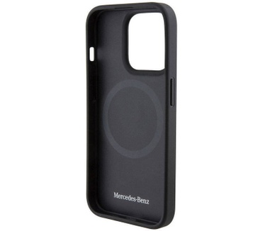 Mercedes-Benz Crossed Lines Back Case iPhone 15 Pro (6.1") Zwart Zwart