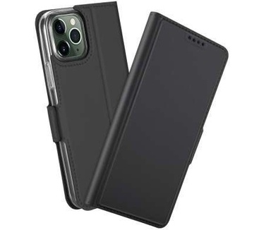 qMust Apple iPhone 12/12 Pro TPU Wallet Case - Zwart