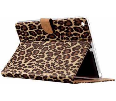 Panter print lederen standaard hoes voor de Apple iPad Air (9.7 inch)