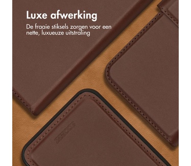 Accezz Premium Leather 2 in 1 Wallet Bookcase iPhone 14 Pro Max - Bruin