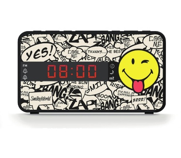 Bigben Interactive Wekkerradio voor kinderen met drie wisselbare frontjes - smiley