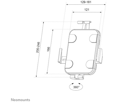 Neomounts by Newstar Neomounts by Newstar wand tablethouder