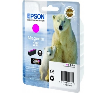 Epson Singlepack Magenta 26 Claria Premium Ink