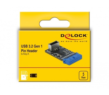 Delock USB 3.2 Gen 1 Adapter Pin Header female to internal Key A female