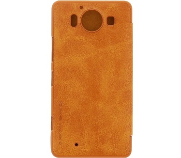 Nillkin Qin PU Leder Book Case voor Microsoft Lumia 950 - Bruin