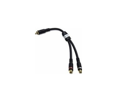 CablesToGo Velocity RCA Plug/RCA Jack X2 Adapter Y-Cable