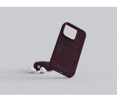 Njord byElements Salmon Leather Magsafe Case for iPhone 15 Pro Max, Rust