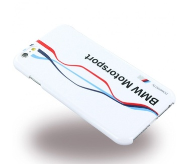 BMW Motorsport Twisted Tricolor - Apple iPhone 6(S) 4,7" - Wit Wit