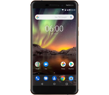 Nokia 6 (2018) 4GB ram, 64GB opslag Zwart