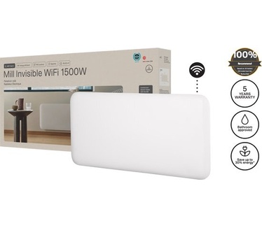 Mill PA1500WIFI3 - WiFi-geïntegreerde stalen paneelverwarming -1500 Watt - tot 22m2 - 100% stil - 5 jaar garantie