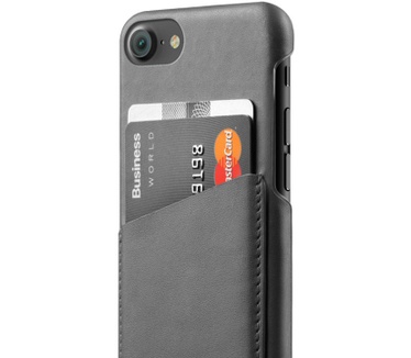 Mujjo Leather Wallet Case for iPhone 7 Gray