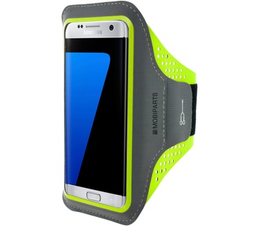 Mobiparts Comfort Fit Sport Armband Samsung Galaxy S7 Edge Neon Green