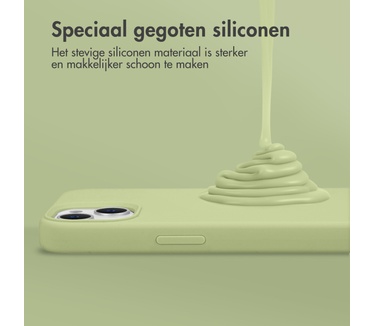 Accezz Liquid Silicone Backcover Samsung Galaxy Z Flip 5 - Groen