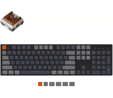 Keychron K5 Ultra-Slim Wireless (RGB backlight Aluminum body Keychron mechanical hot swap Brown switch, Qwerty US)