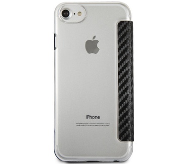 BMW M-Line Carbon Book Case - Apple iPhone 6/6S/7/8 - Zwart  Zwart