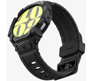 Spigen Rugged Armor Pro Case Samsung Galaxy Watch7 40mm Zwart